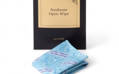 Czyścik Sunbeam OPTIC do okularów niebieski Raypath